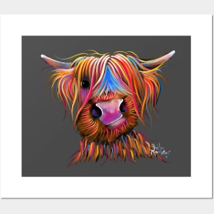 HiGHLaND CoW PRiNT SCoTTiSH ' BRuCe ' BY SHiRLeY MacARTHuR Posters and Art